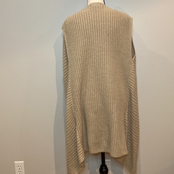 Womens Nordstrom cardigan soft neutral workwear one size hi lo hem - Picture 3 of 6